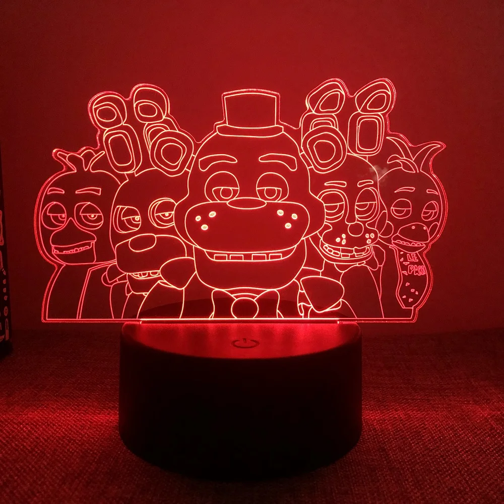 Midnight 3D acrylic night light 7 colors/16 colors changeable, bedroom decoration, Christmas gift for children game fans