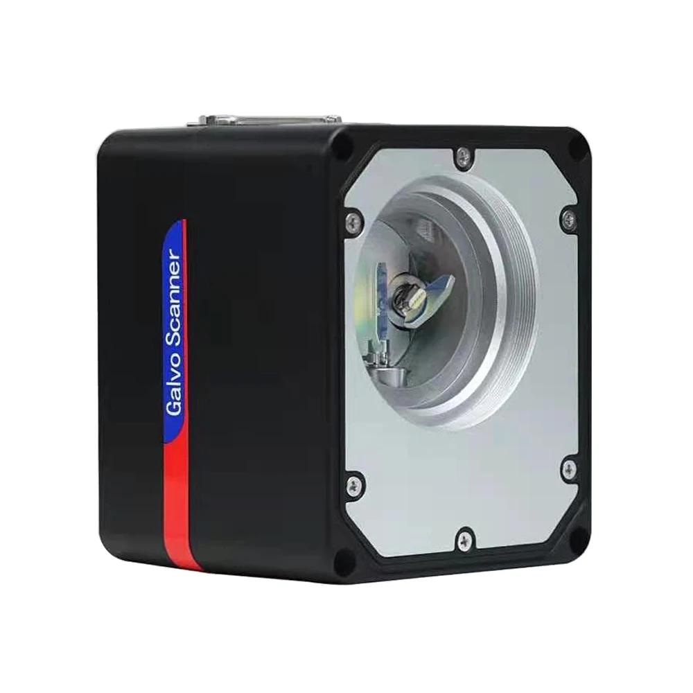 Galvo RC1001 مزدوج النقاط الحمراء الضوء محاذاة المسح Galvo رئيس 1064nm الجلفانومتر الألياف ليزر الماسح الضوئي مع إمدادات الطاقة