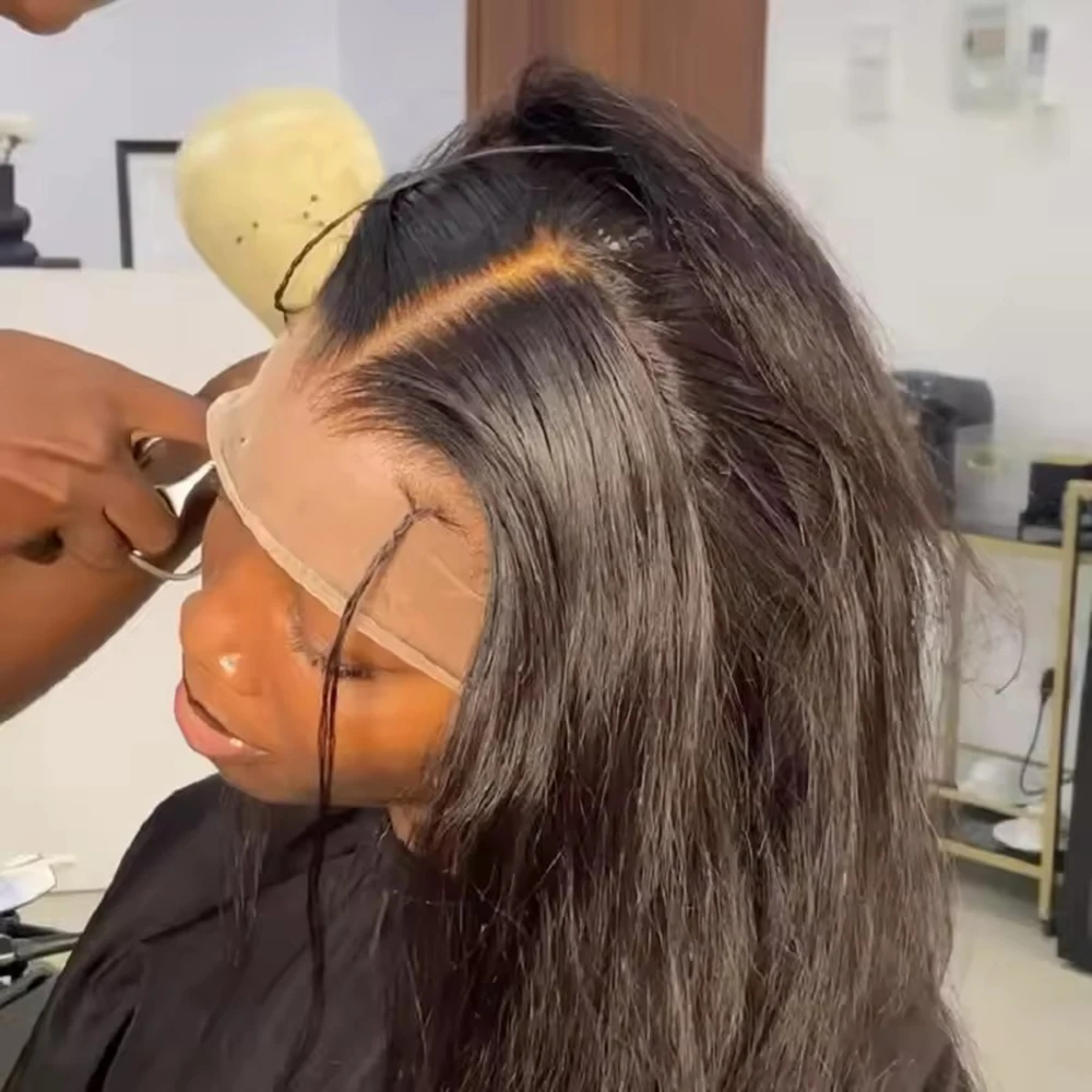 

Перуанские прямые волосы 13x4 с кружевной вставкой, натуральный цвет, 100% человеческие волосы для женщин, предварительно выщипанные, с осветленными узлами, кружевная вставка 4x4.