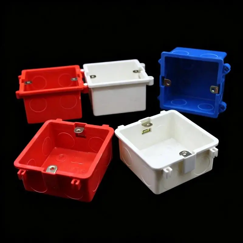 86 Type PVC Electrical Junction Box Assemble Design Sturdy Structure For Home Renovation Commercial Electrical Wiring