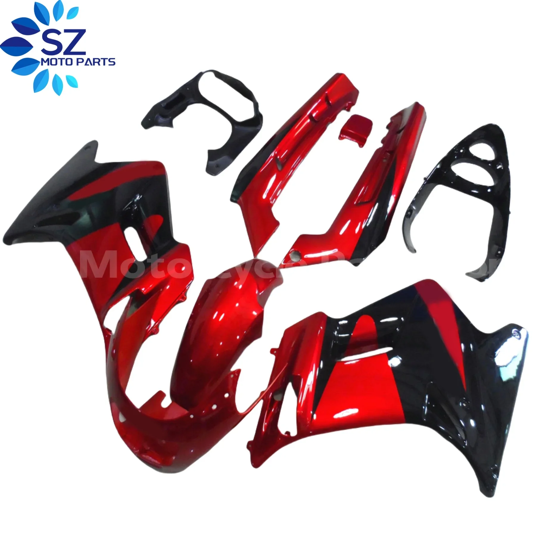 ABS Plastic Bodyworks For KAWASAKI Ninja ZZR-250 Fairing Kit 1997 Blue Black Fairing ZZR 250 1997 97
