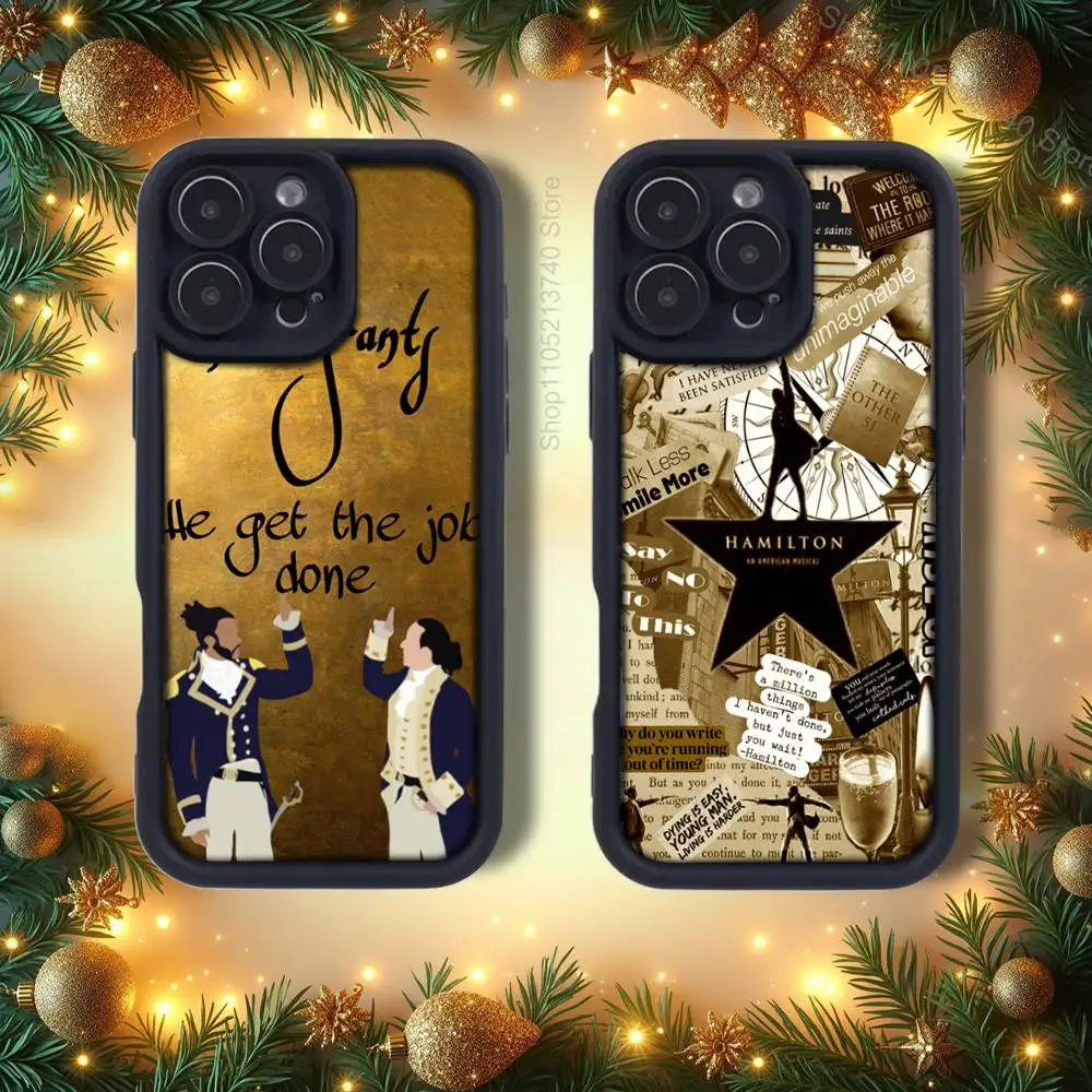 حافظة هاتف H-Hamilton L-Lyrics-E emery باللون الأسود لهاتف iPhone 15,12,17,14,11,13,16,Pro,Air,Plus,Max,SE4,E غطاء سيليكون #1