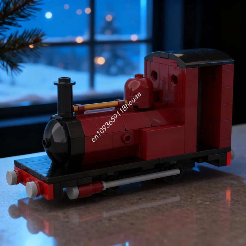 184pcs MOC Dolgoch Train Model Building Blocks Architecture Assemble DIY Creative Education Idea Toys Christmas Gifts Kids Brick