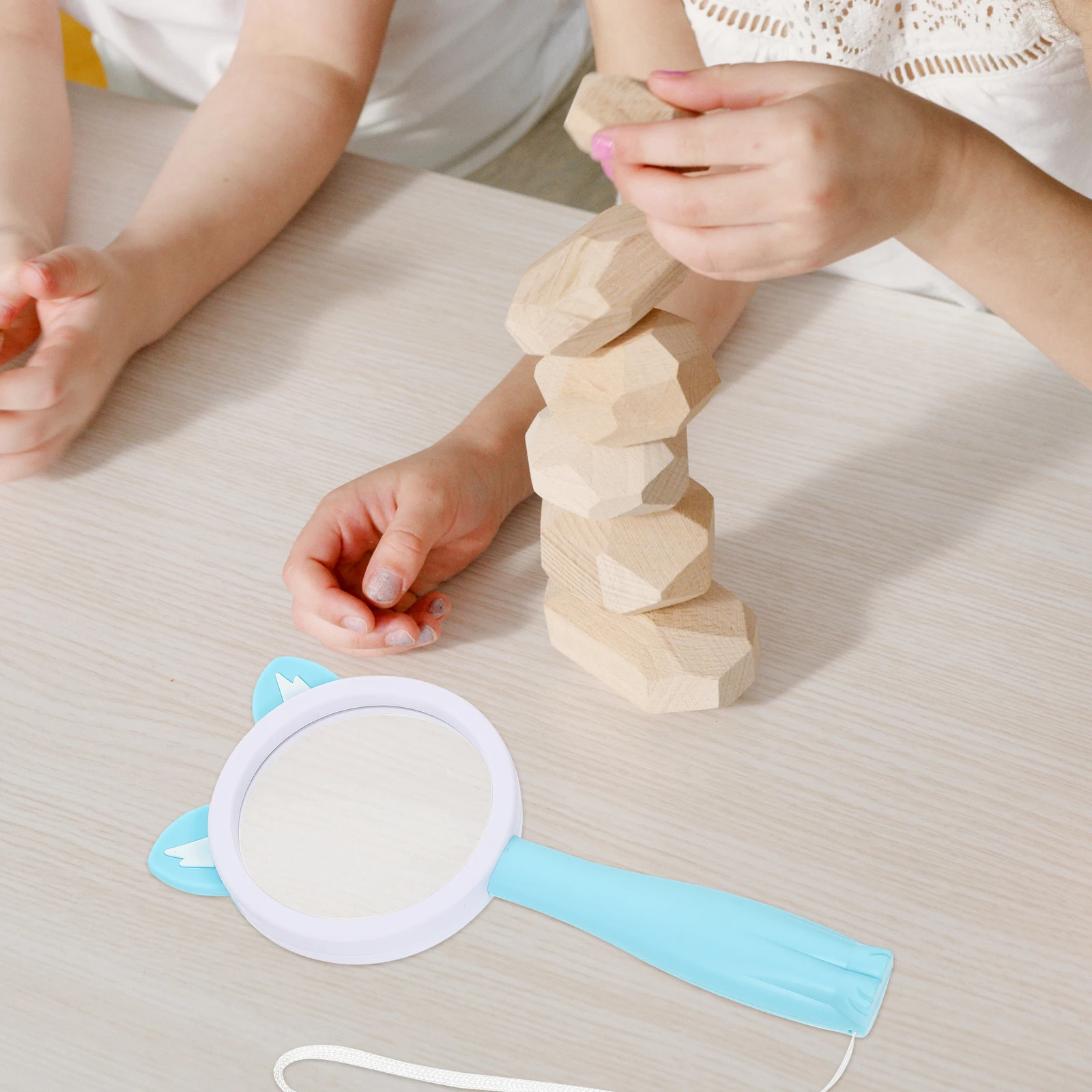 

Handheld Animal Magnifying Glass Durable Portable Kids Classroom Magnifier Cartoon Acrylic Lens Plastic Handle Scientific Toy
