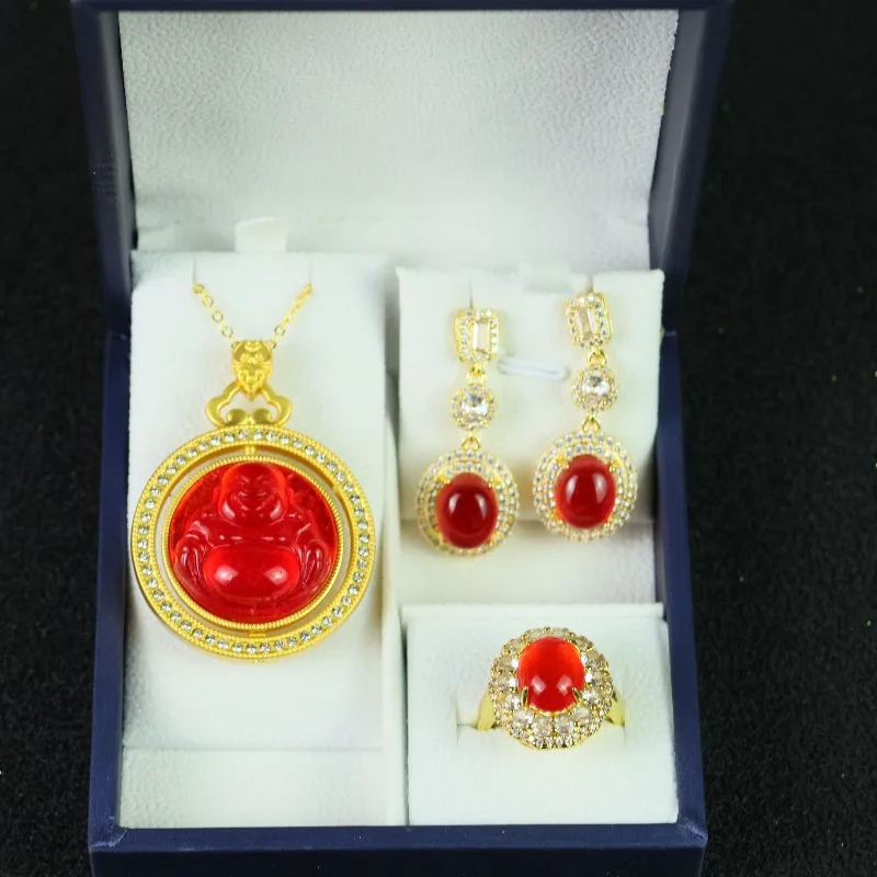 new-temperament-ethnic-style-red-suit-versatile-model