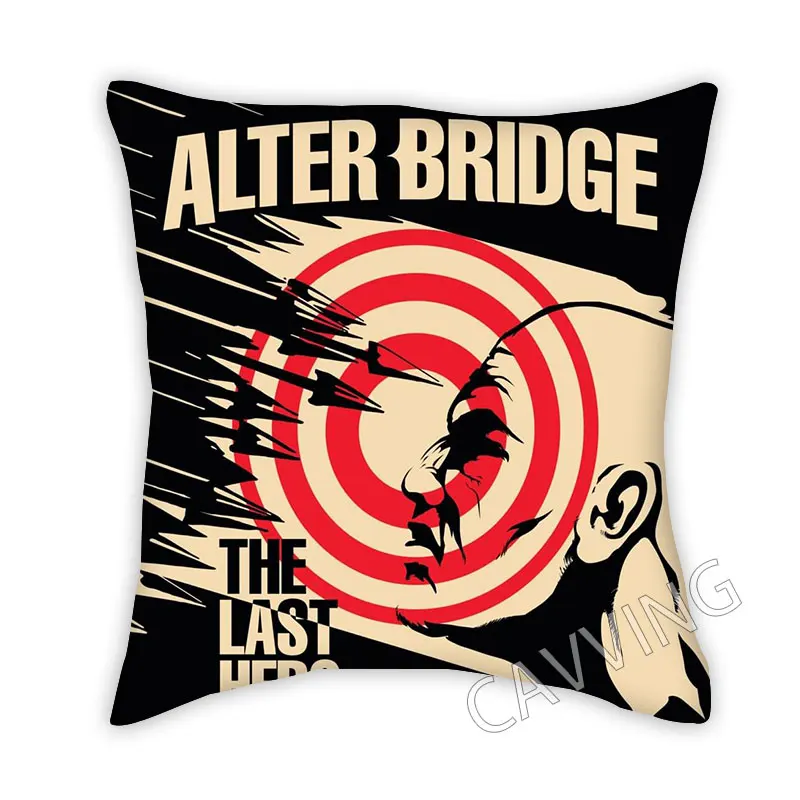 Alter Bridge 3D Print Polyester Decorative Pillowcases Throw Pillow Cover Square Zipper Cases Fans Gifts Home Decor