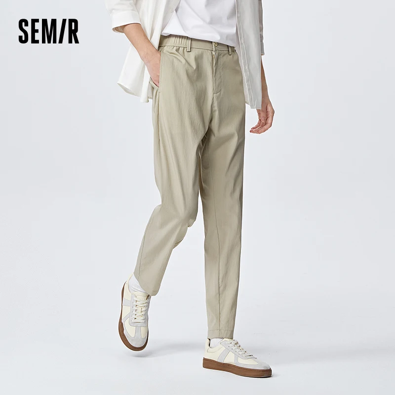 Semir Casual Pants Men Simple Daily Business Style 2023 Summer New Fashion Comfortable Pants Trend