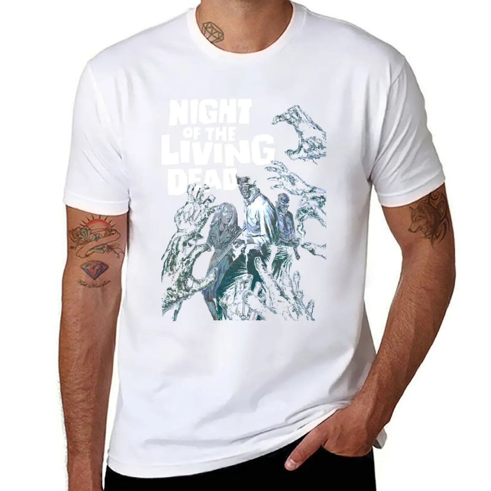 

Gift For Men Night Of The Living Dead Vintage Retro T-Shirt t shirt men 100% cotton luxury brand man graphic t shirt T-Shirt