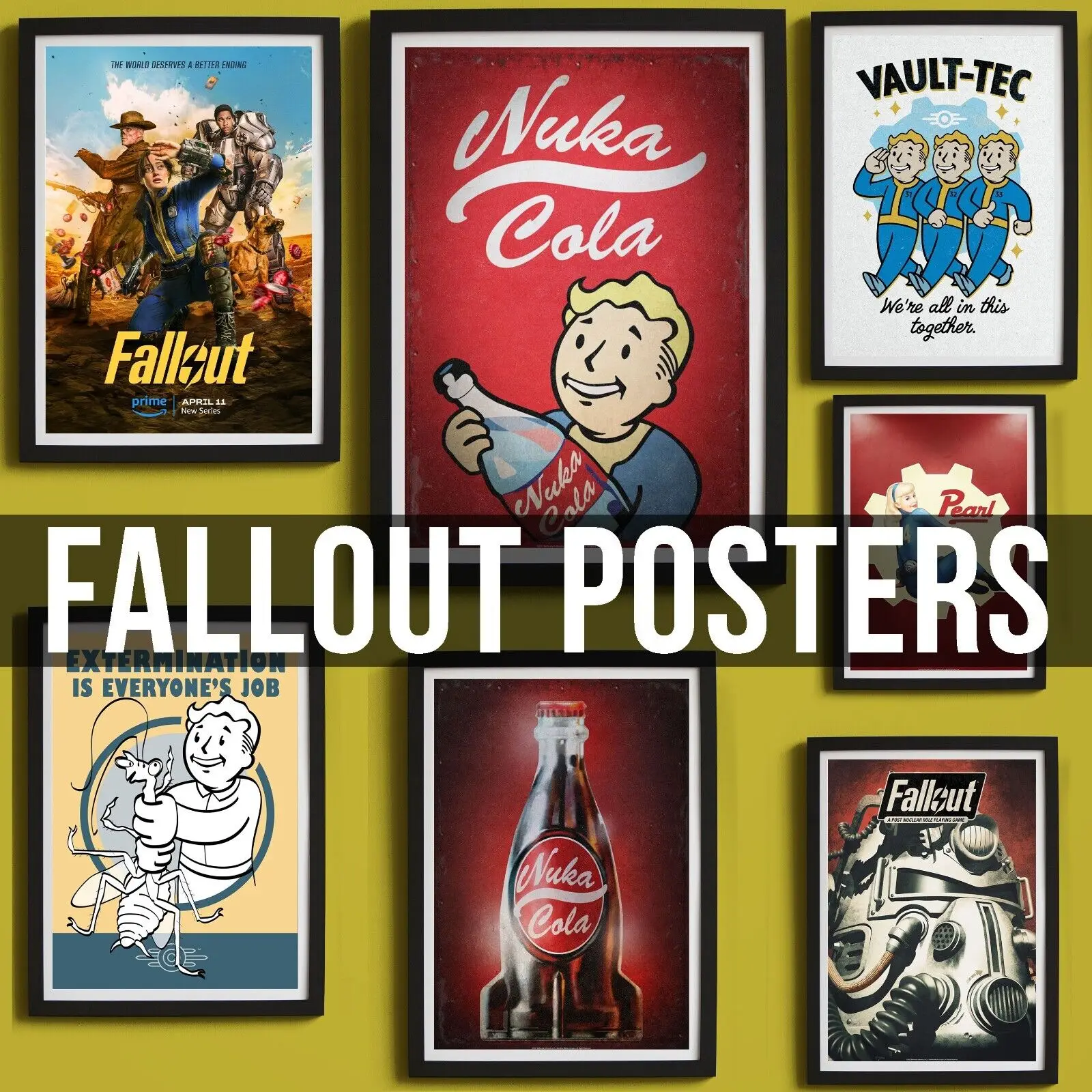 Fallout Posters Wall Art Game Series Posters Wall Art Rome Decoration