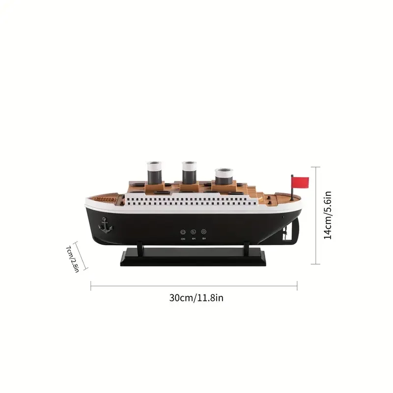 Großhandel Quallen Schiff Modell Aroma Diffusor mit Fernbedienung Rauchring Luftbefeuchter