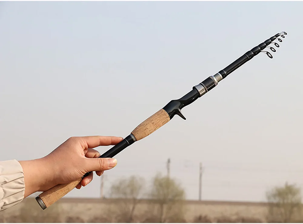 1.8M 2.1M 2.4M 2.7M 3.0M Carbon Rod Telescopic Lure Fishing Rod Casting Spinning Rod Travel Rod Ultralight Fishing Rod