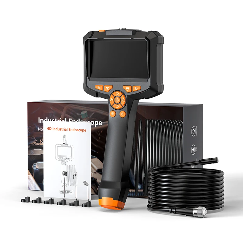 

Anesok G30-M Industrial Endoscopic 4.3 Inch Screen Handheld Endoscope Camera Inspection Camera 8mm 1M for Car Drain Pipe