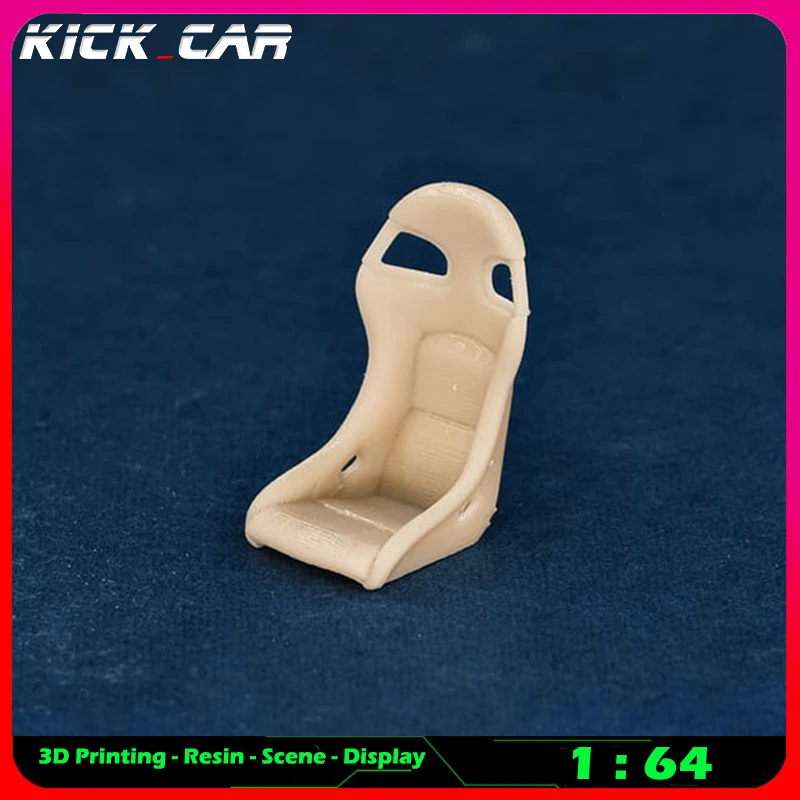 Kickcar 1/64 Racing Seats Model Car Diorama Uncolored Resin Garage Scene Repair Tools Decoration Simulation Scene Toy