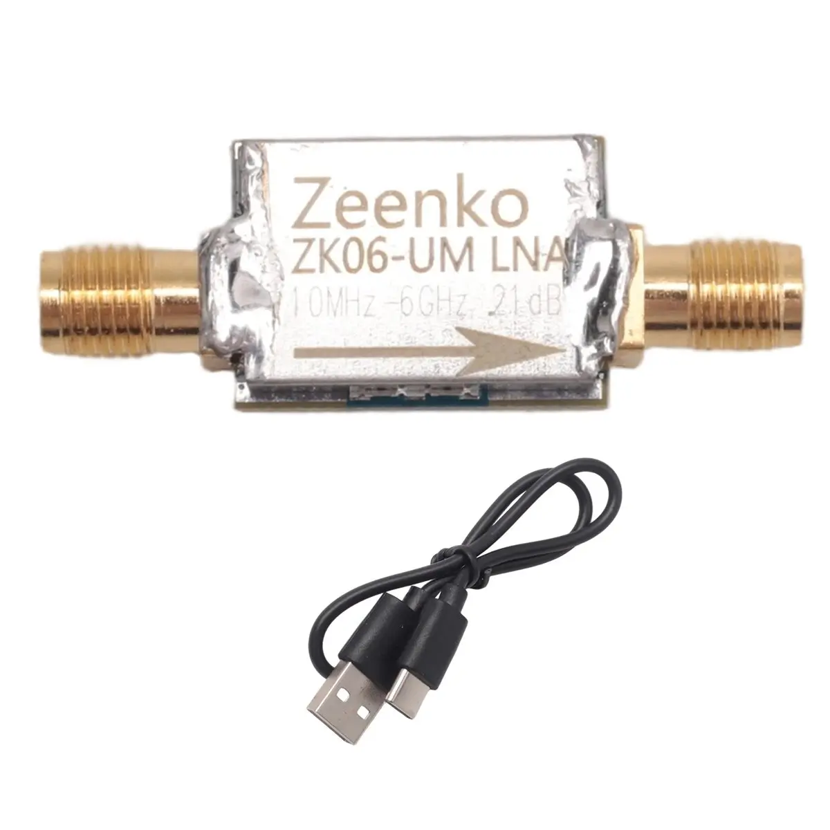 [Great Sell】 UM Series Low Noise Amplifier USB Type-C Interface 20dB High Gain Power Preamplifier Module ZK06-UM