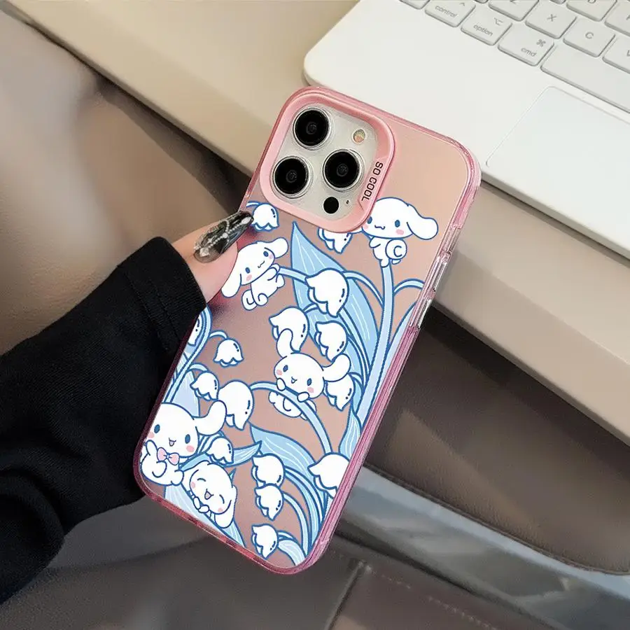 Cute Sanrio Cinnamoroll Back Phone Cover Case for iPhone 17 Pro Max 17e 16 14 12 13 Pro XR 11 15 Plus Air view 5