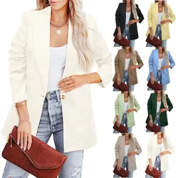 Autumn and winter women's long sleeved small suit new OL temperament professional slim fit top jacket women's clothing