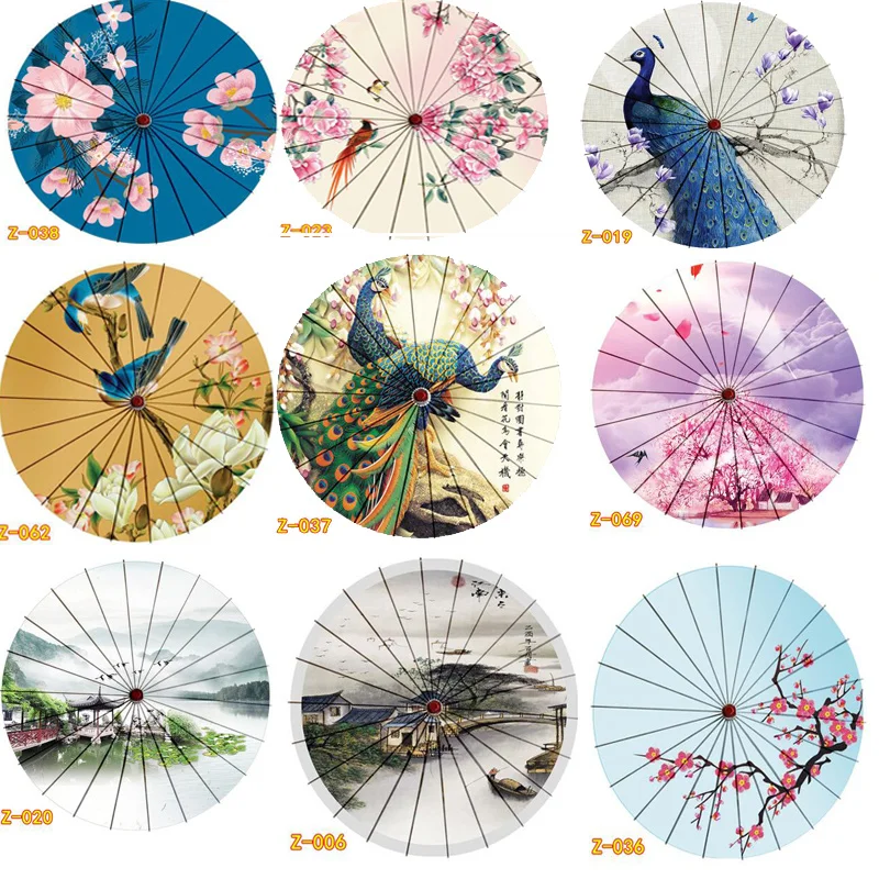 Women Umbrella no Waterproof Dance Sunscreen Chinese Hanging Roof Decor Ombrello Parapluie Femme Regenschirm Japan Umbrella