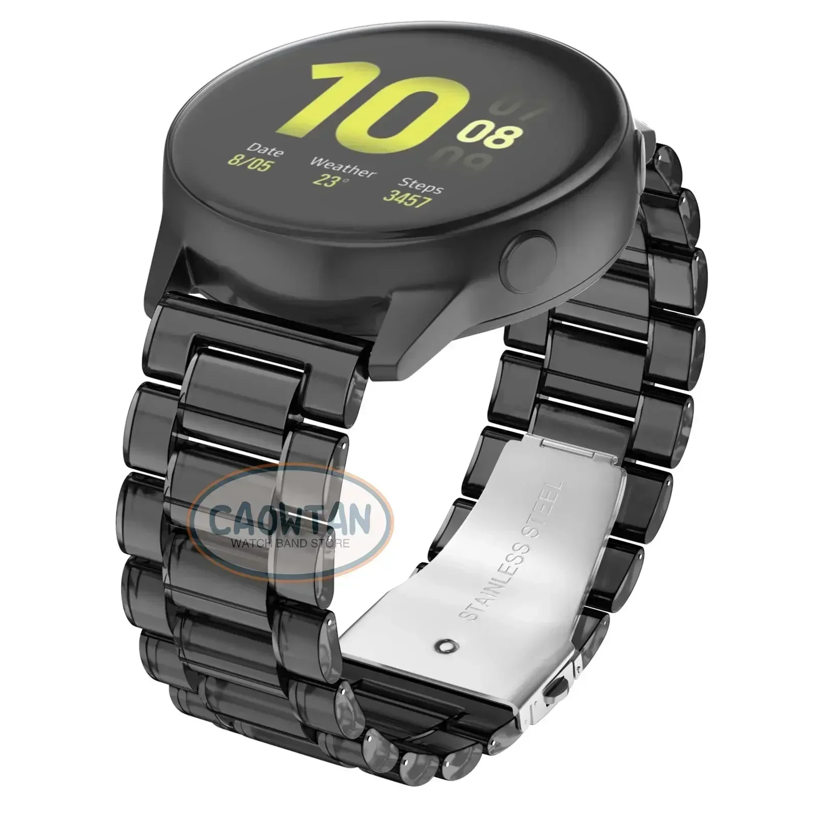 Cinturino in resina da 20mm 22mm per Samsung Galaxy Watch 3 46mm Active 2 40 44mm cinturino Gear S3 42mm cinturino di ricambio per Huawei GT2 Watch