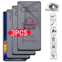 Matowy ceramiczny ochraniacz ekranu dla Xiaomi Poco X3 Pro F3 M3 M4 Redmi uwaga 8 9 10 11 Pro 10S 9S 9T 8T 9C 9A Film anty-szpiegowski