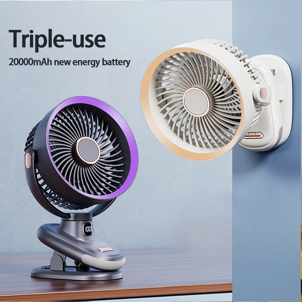 USB Quiet Desktop Electric Fan Mini Portable Hand Clip Fan Five Levels Of Freely Adjustable Wind Ventilador Fan Air Coole