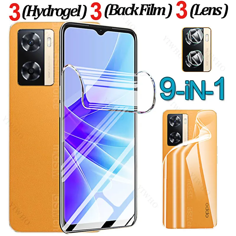 For Oppo A77s A77S Hydrogel Film Screen Protectors Camera Glass for Oppo A 77s 77S 77 S 6.56