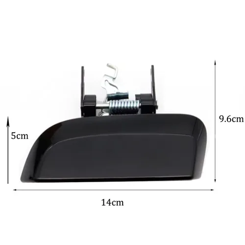 Imagen 2 del producto 1 Pieza de Manija Exterior de Puerta Trasera Izquierda/Derecha Negra para Nissan Pathfinder R51 2005-2013, Accesorios para Auto 82607-EA502 82606-EA502