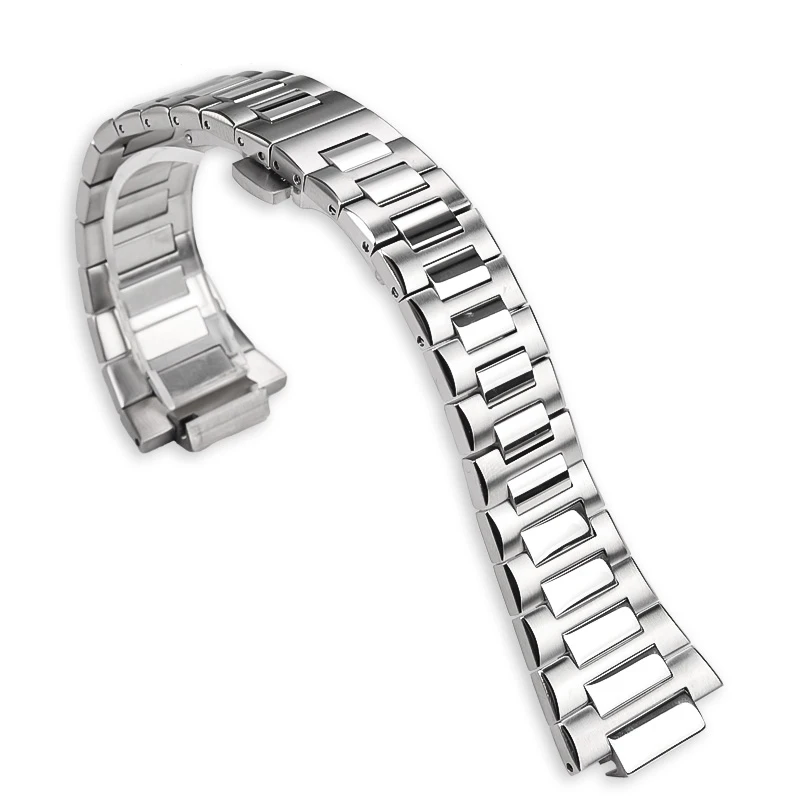 316 Solid Metal Bracelet for IWC Engineer IW328903 IW328901 Series Stainless Steel Strap 13.5mm Convex Watch Chain Watchband