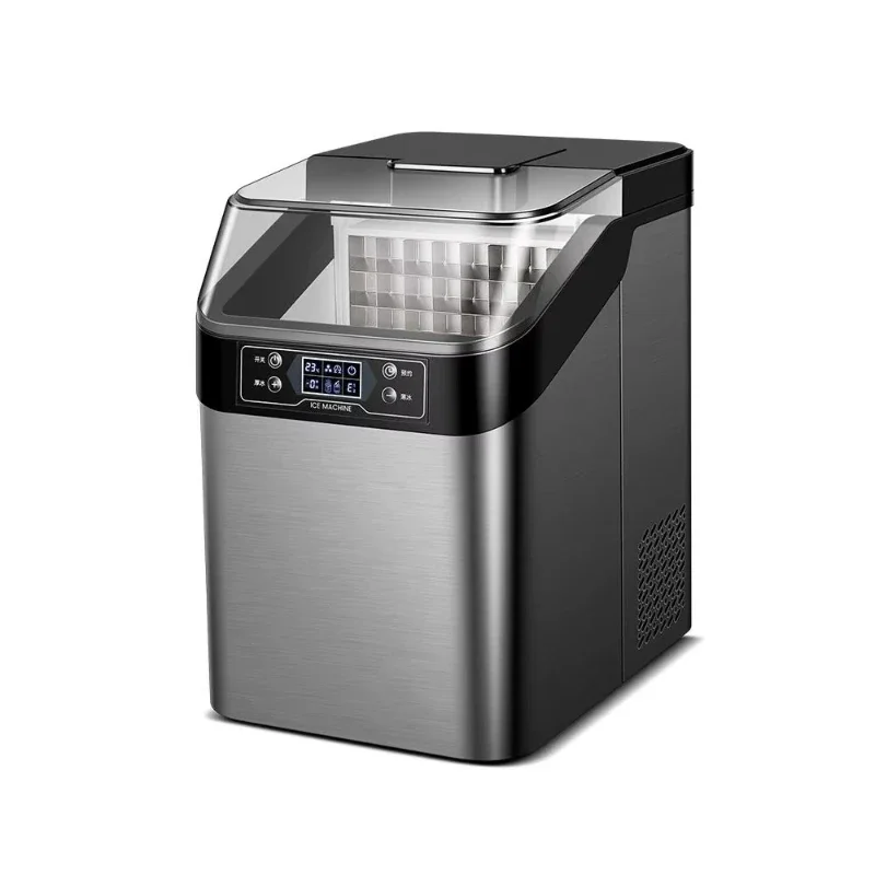 

Powerful self-cleaning function, portable, compact design of countertop ice machine