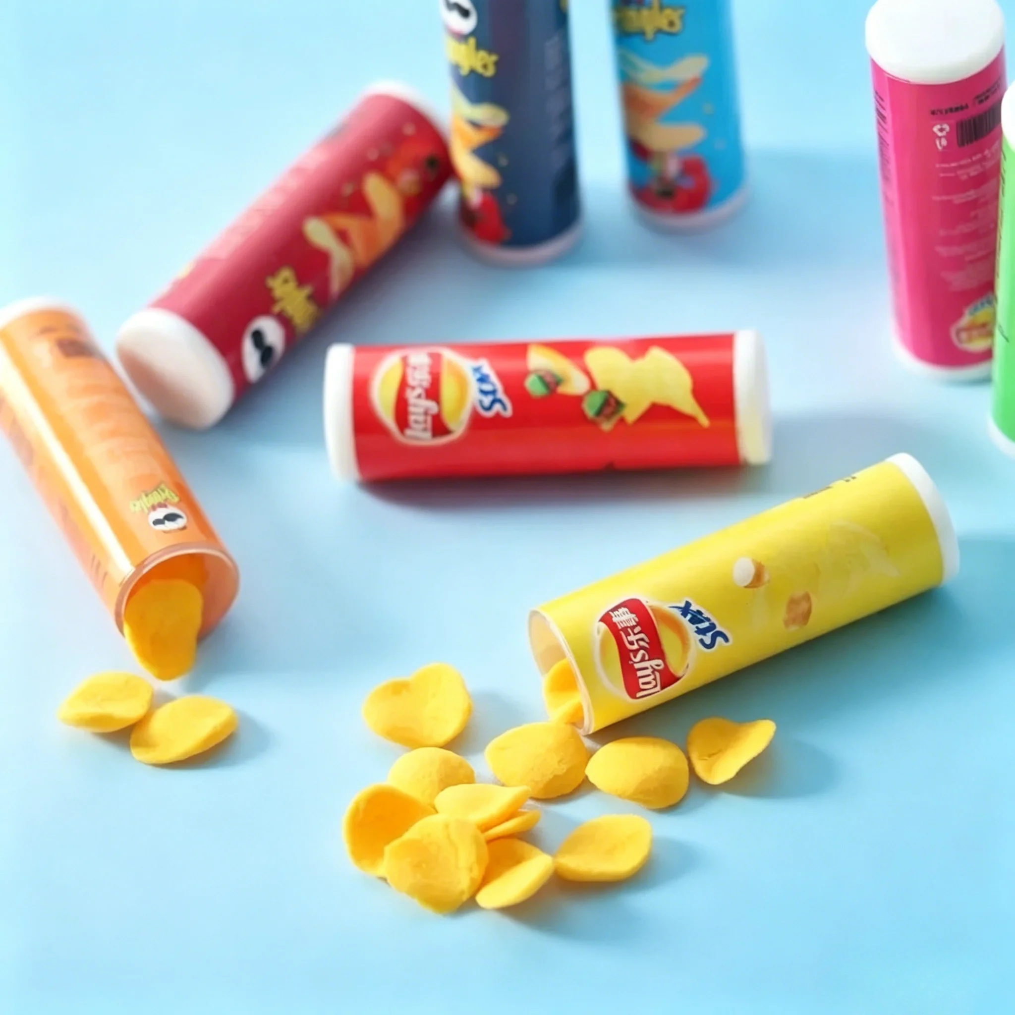 1/6 Scale Tiny Dollhouse Potato Chips Snack Food Model Realistic Pretend Play Kitchen Toy Barbie Doll House DIY Display Decor
