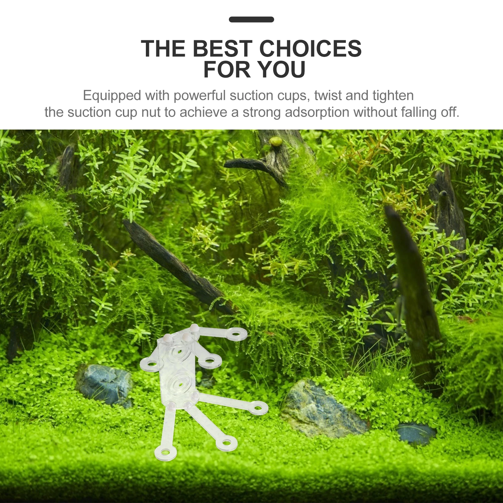 

Acrylic Coral Rack 6-Hole Support Stand 180° Rotatable Coral Holder For Aquarium Reef Tank Decor