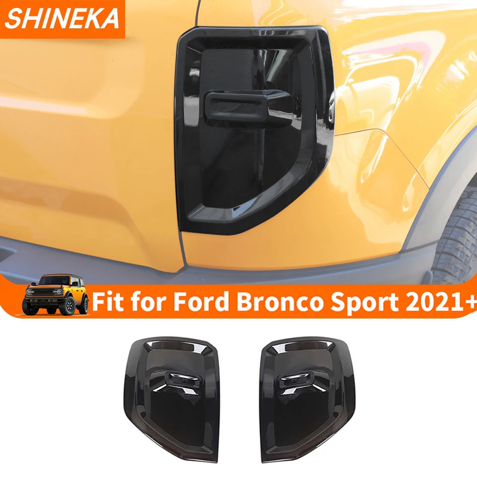

SHINEKA Car Rear Taillight Tail Light Lamp Decoration Cover fit for Ford Bronco Sport 2021 2022 2023 2024+ Exterior Accessories