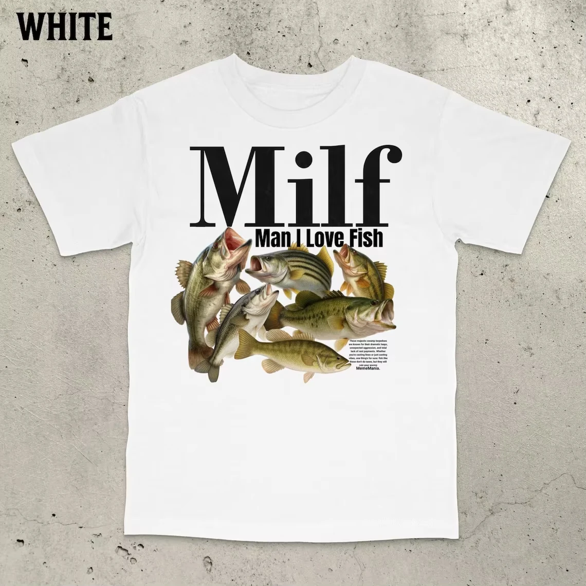 I Love Fish Bass Fishing Funny Meme Retro Aesthetic Streetwear Graphic Print Angler Fisherman Unisex Cotton Short Sleeve Summer