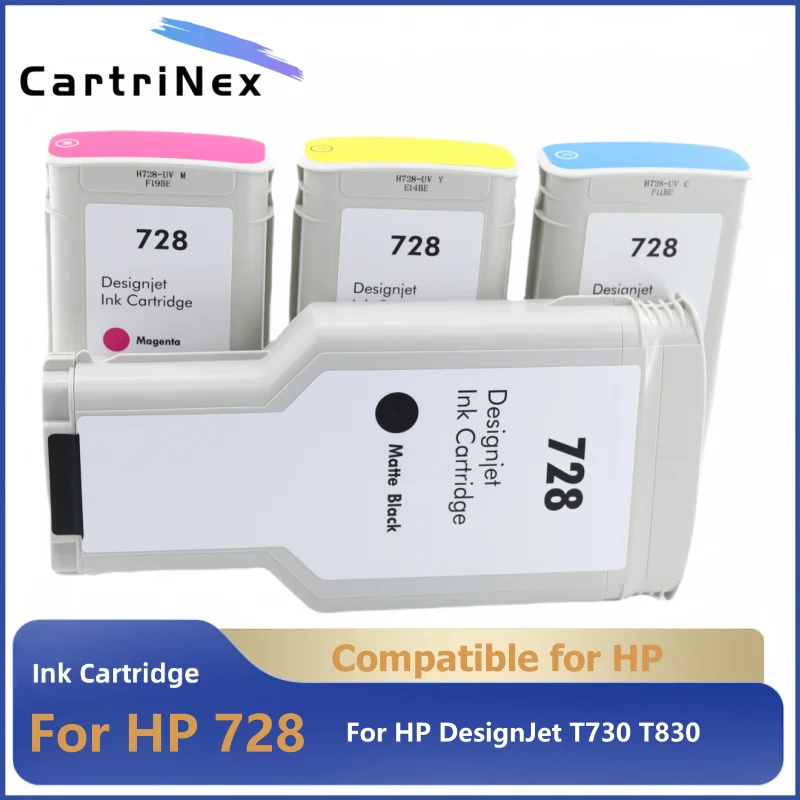 Compatible Ink Cartridge For HP 728 728XL For HP728 F9J68A F9J67A F9J66A DesignJet T730 T830 Printer