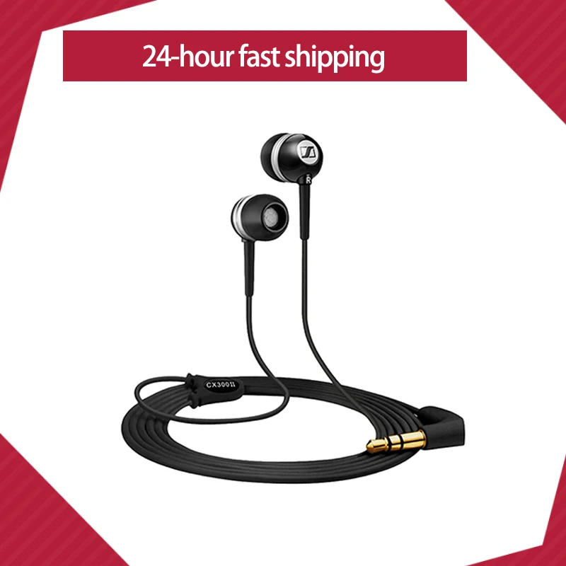 Sennheiser CX300II Earphone Bass Dalam 3.5Mm Headset Musik Stereo Berkabel Earbud Olahraga Headphone HIFI Presisi untuk iPhone A