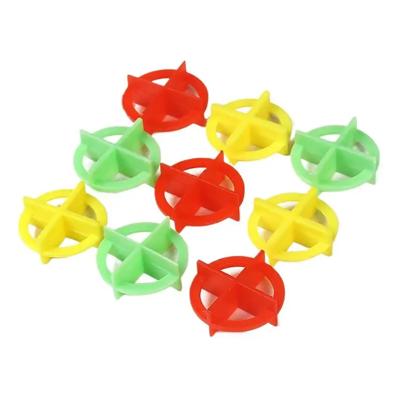 [J] 100PcsTile Leveling System Clips Spacers Wedge For Floor Wall Tile Installation With Plastic Sizes 1 To 3mm