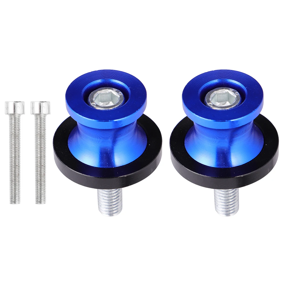 

2pcs Motorcycle Lifting Frame Screw 6 8mm Blue Aluminum Alloy Rear Car Nail High Precision Durable Practical Heat Treatment