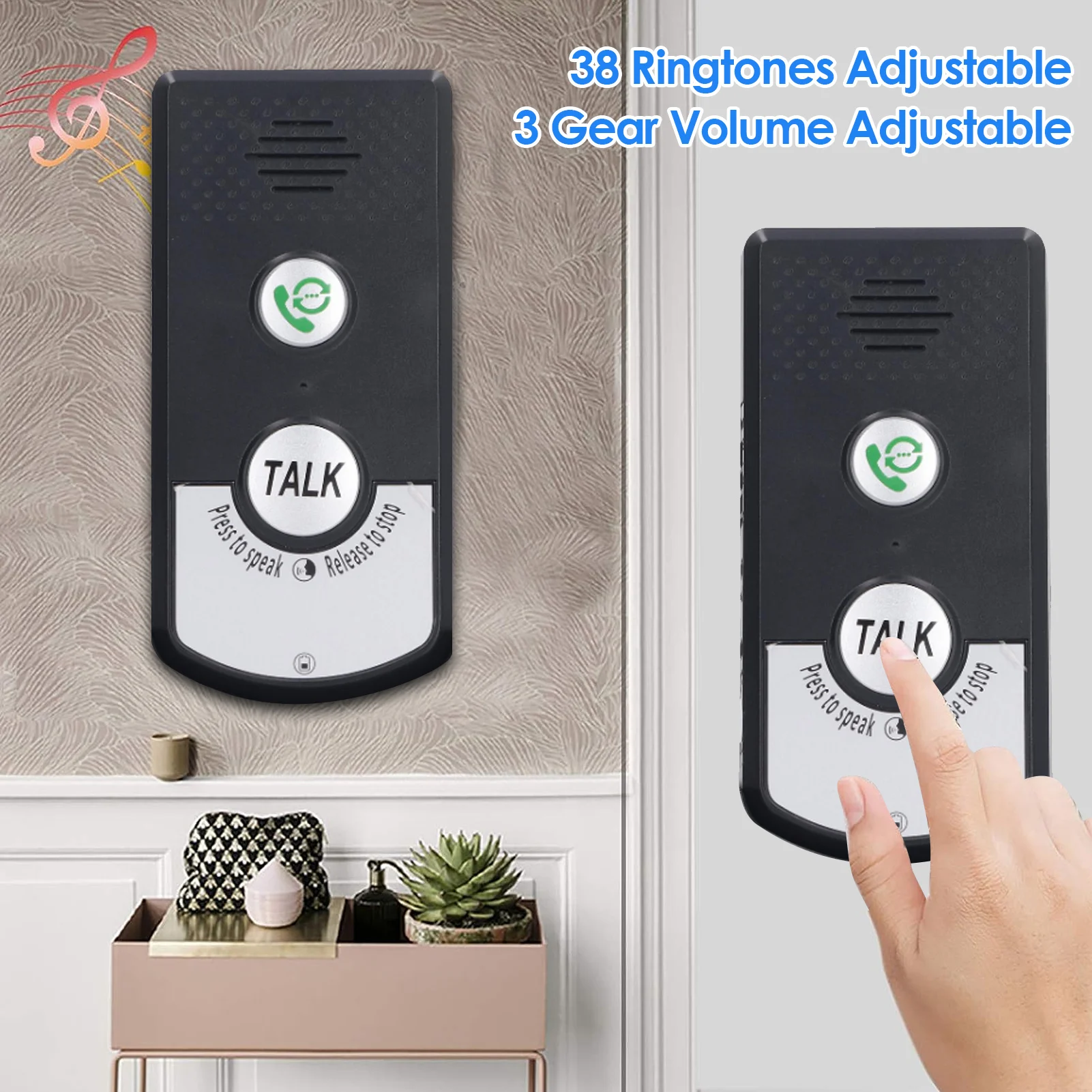 2 Way Voice Intercom Super Long Range Wireless Intercomunicador Waterproof Intercom Doorbell System Unit