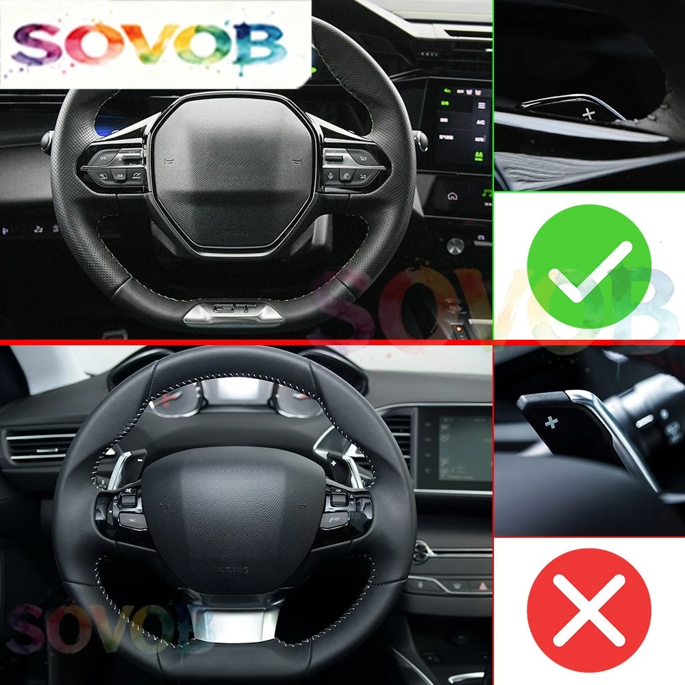 For Peugeot 308 3rd Generation 408 PHEV 2022-2025 SW GT Hybrid Premium Car Steering Wheel Shifter Paddle DSG Extend Accessories