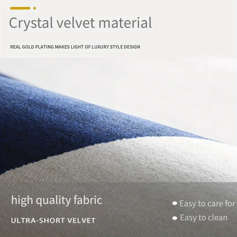 VIKAMA Semi-Circular Crystal Velvet Doormat, Arched Non-Slip Absorbent Entrance Mat For Porch, Front Door Water-Absorbing Rug