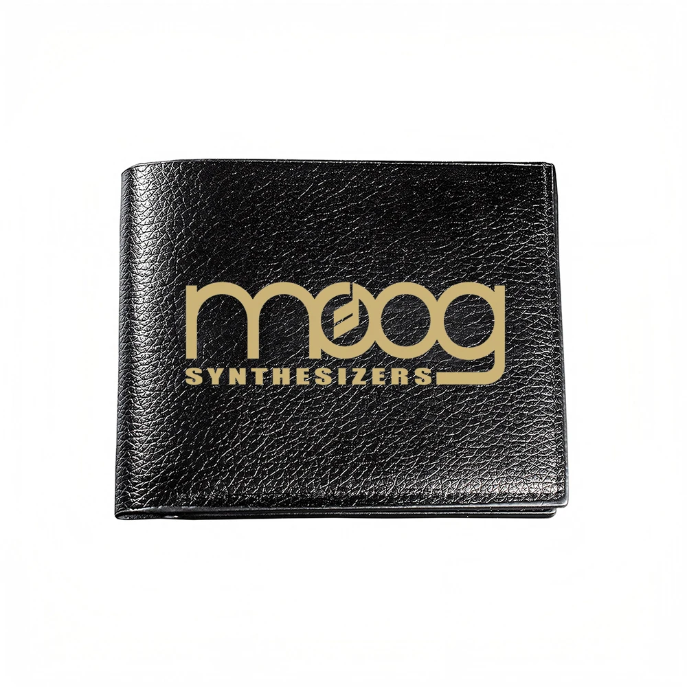 Moog Synthesizers Logo Wallet With Classic Black And Gold Design For Modern Music Enthusiast And Fashionable Men