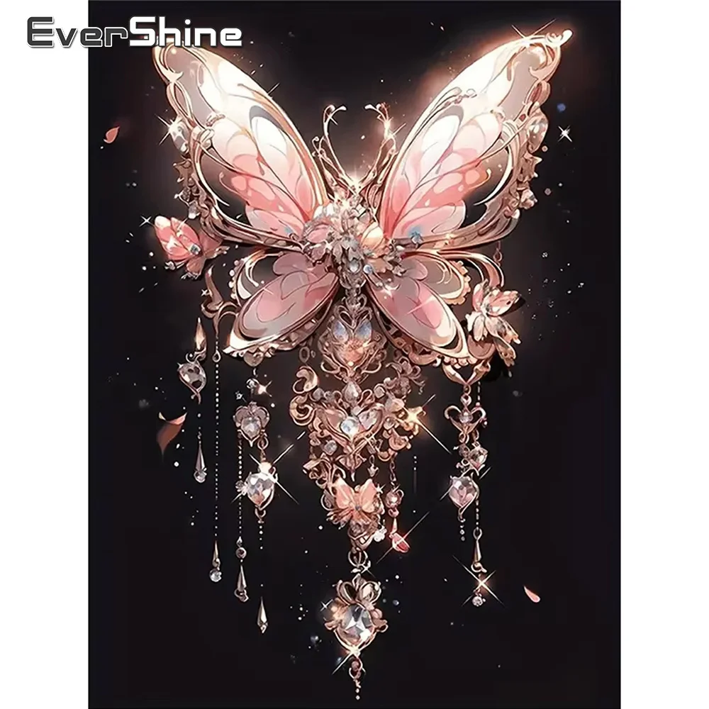 Momoart Diamant Stickerei Set Schmetterling Tier DIY volle quadratische runde Malerei Kreuz stich Mosaik Wohnkultur