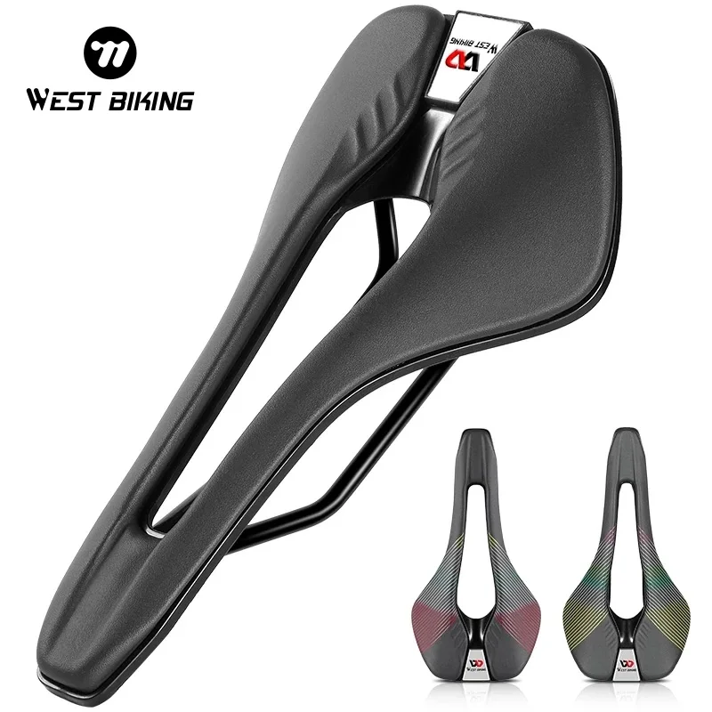 WEST BIKING Bicycle Saddle Ultralight Waterproof MTB Road Bike Seat High Performance Breathable Racing Cycling Part Accessories