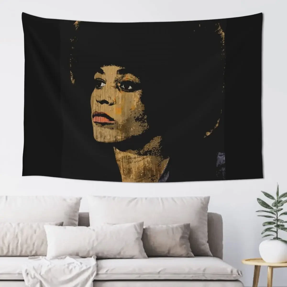 ANGELA DAVIS Tapestry Wall Mural On The Wall Tapestry