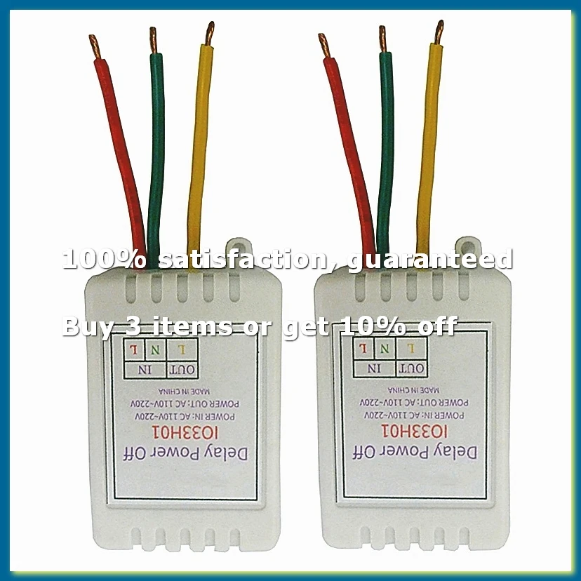 2PCS 1-480Min Timer Adjustable Disconnect Delay Controller AC 110V 220V Power-on Delay OFF Relay Switch Voltage Output-A12I