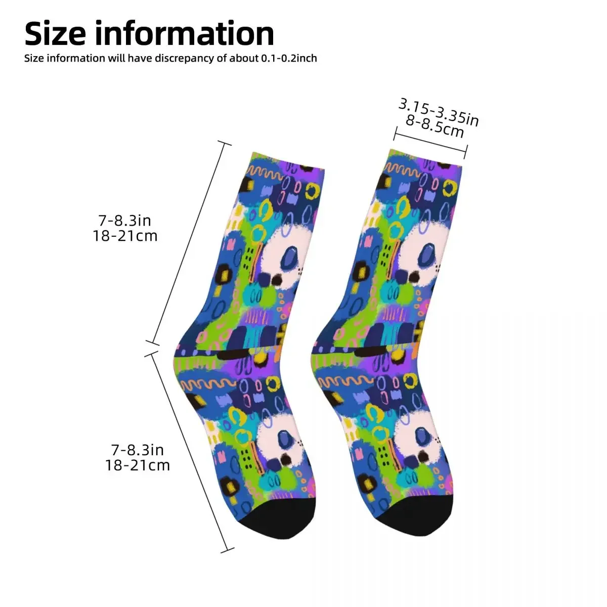 Disco Lights Socks Harajuku Sweat Absorbing Stockings All Season Long Socks Accessories for Man's Woman's Birthday Present