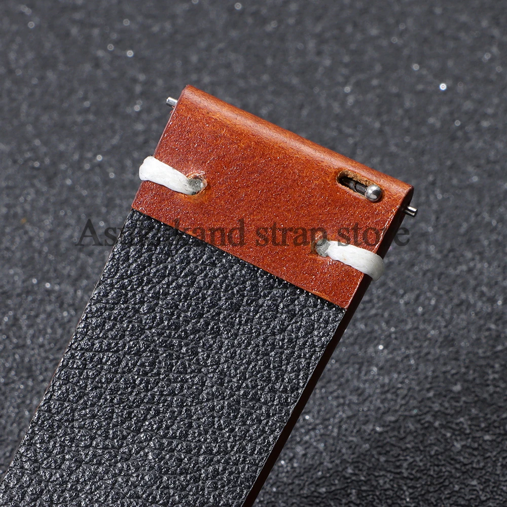 الإفراج السريع اليدوية الرجعية النفط الشمع جلد طبيعي حزام (استيك) ساعة 18 مللي متر 20 مللي متر 22 مللي متر ل Seiko ل أوميغا حزام الساعات الرجال حزام سوار