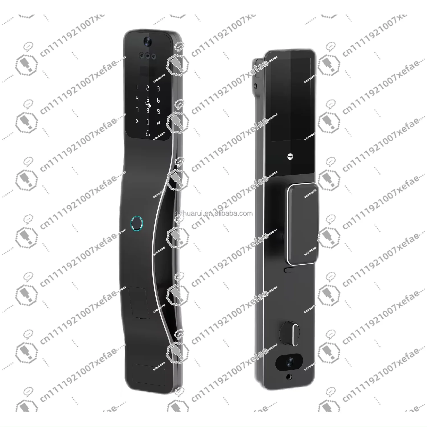 

Biometric 3d facial recognition tuya smart wifi intercom fingerprint camera model smart electronic door lock