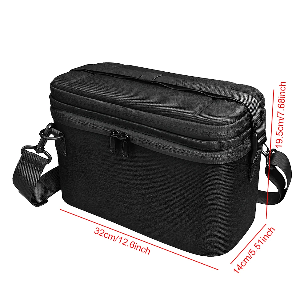 Portable Storage Bag Shockproof Handheld Game Console Case 2 in 1 Hard Shell Storage Bag for Switch 2 Console Base Power Adapter