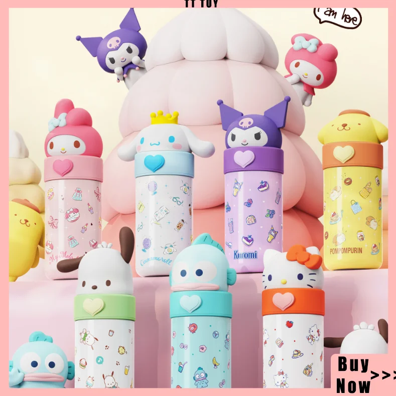 

Cartoon Cute Personalized Creative Insulated Cup Large Capacity Portable Water Cup Anime Periphery Kitty Melody Cup Holiday Gift
