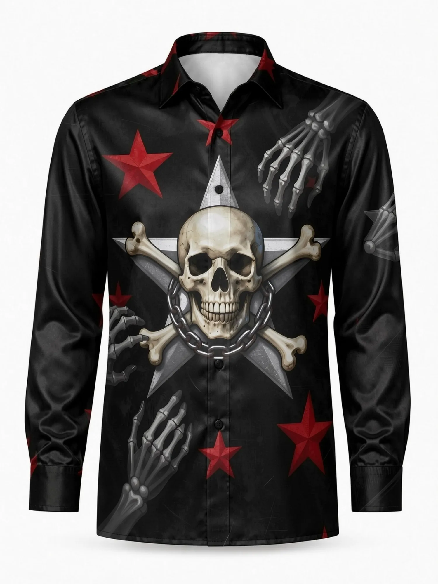 Mens Office Satin Long Sleeve Button Shirt Lightweight Collared Dress Shirt Soft Party Office Beach Vacation Clubwear Resort Top